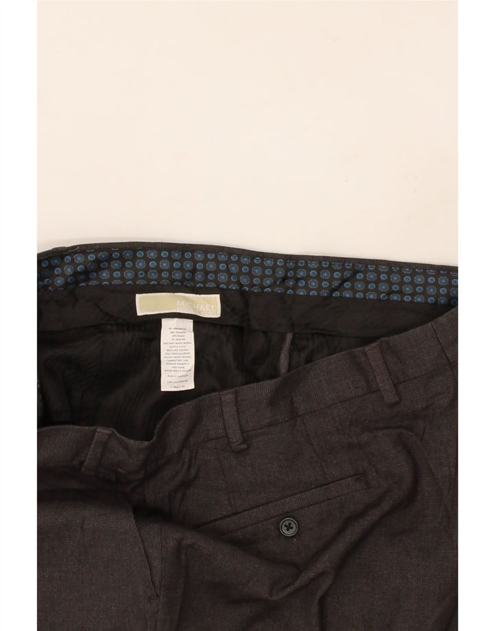 MICHAEL KORS Mens Straight Suit Trousers W38 L32 Black Polyester Vintage Michael Kors and Second-Hand Michael Kors from Messina Hembry 