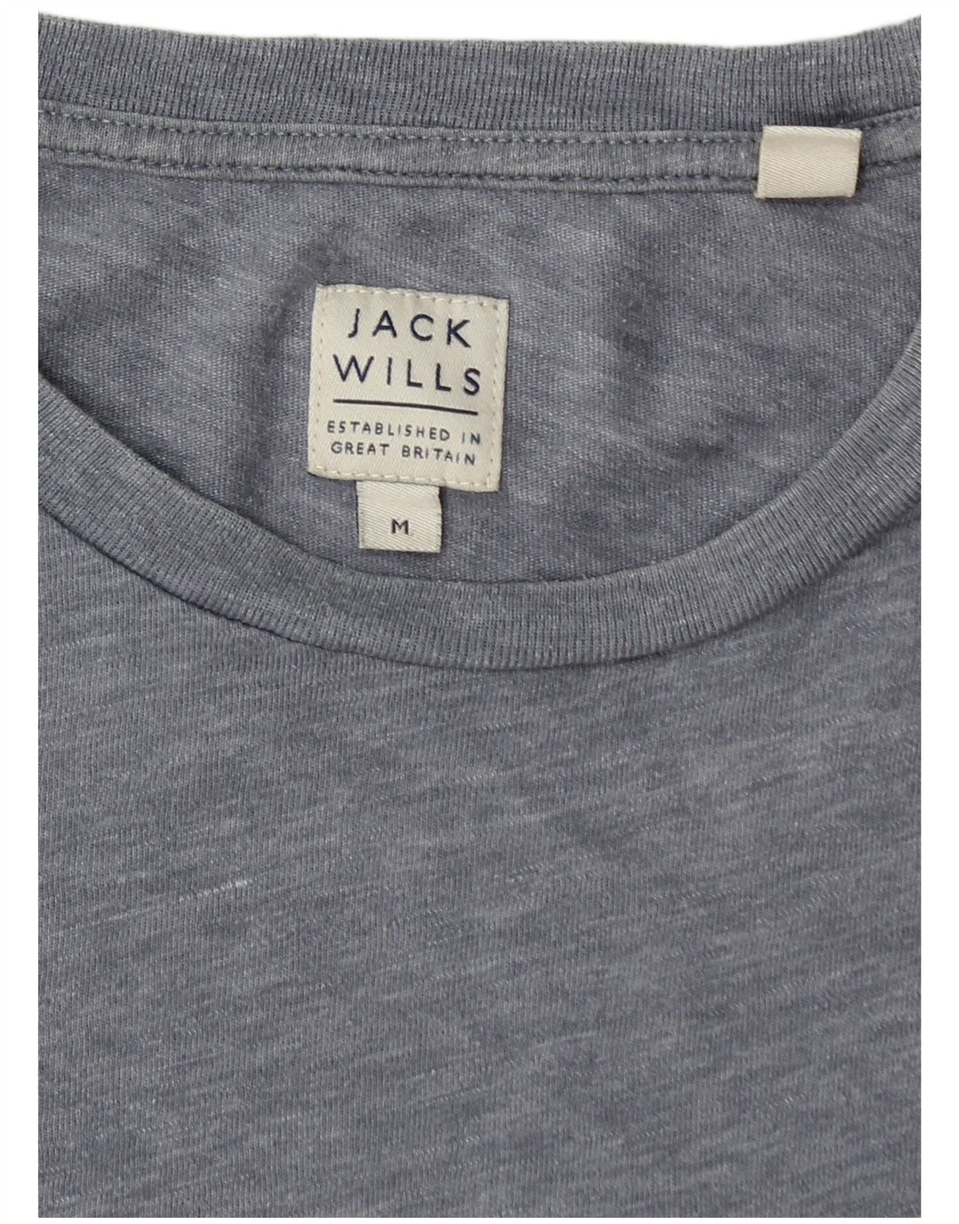 JACK WILLS Muška majica kratkih rukava srednje plava s pjegama