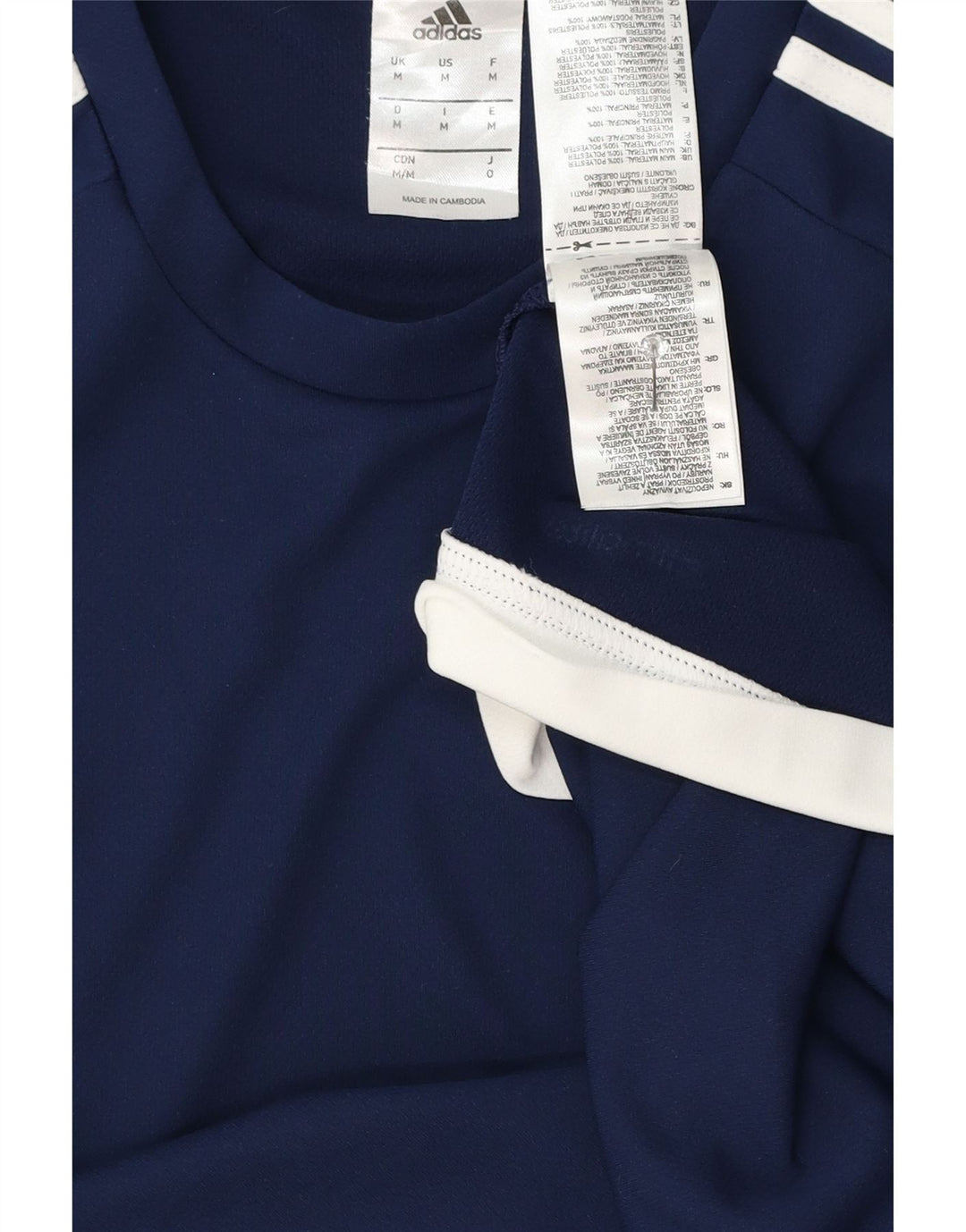 Adidas muška Climalite majica kratkih rukava Medium tamnoplavi poliester