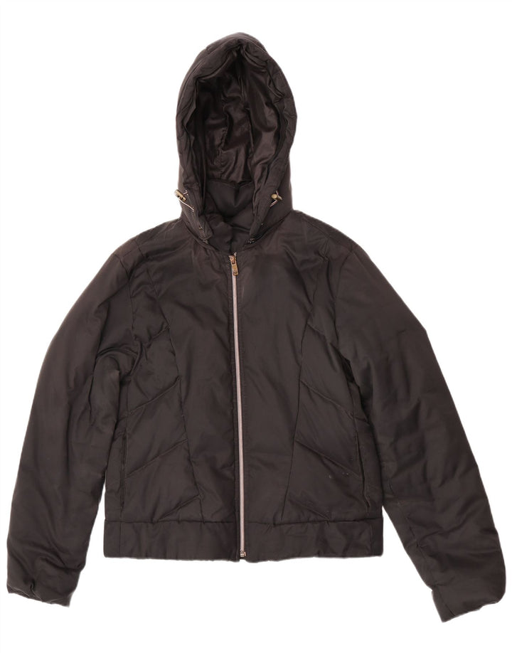 Ciesse Piumini ženska podstavljena jakna s kapuljačom IT 46 veliki crni poliester