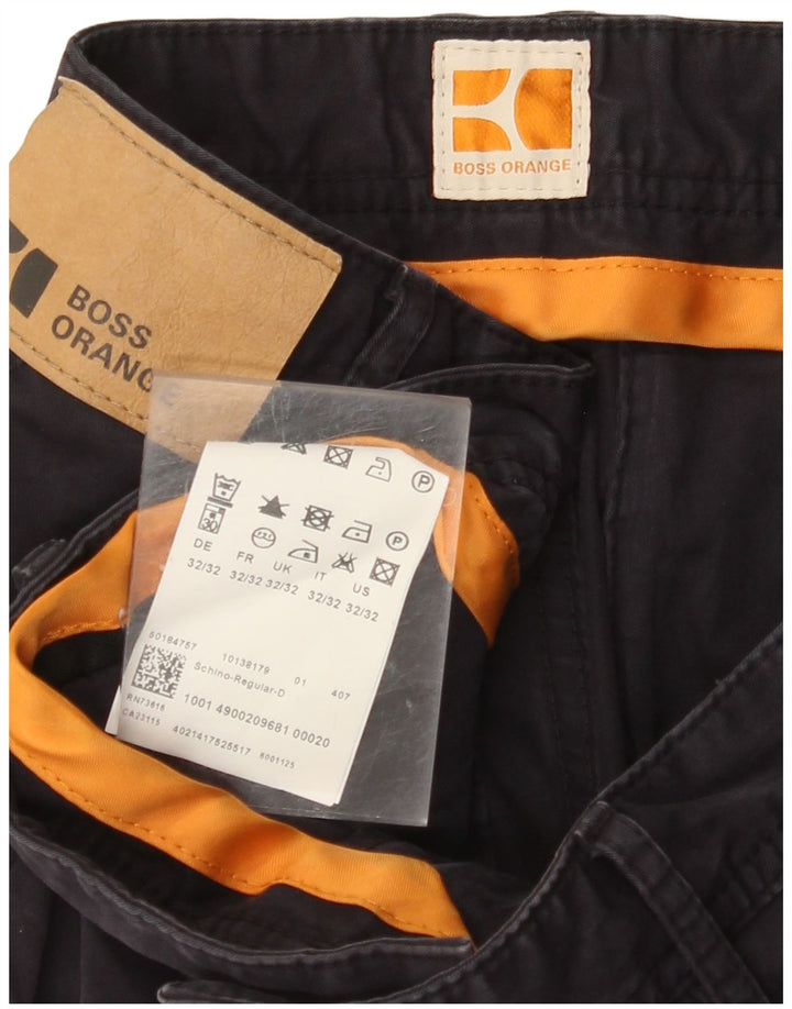 HUGO BOSS Muške chino hlače standardnog kroja W32 L32 tamnoplavi pamuk