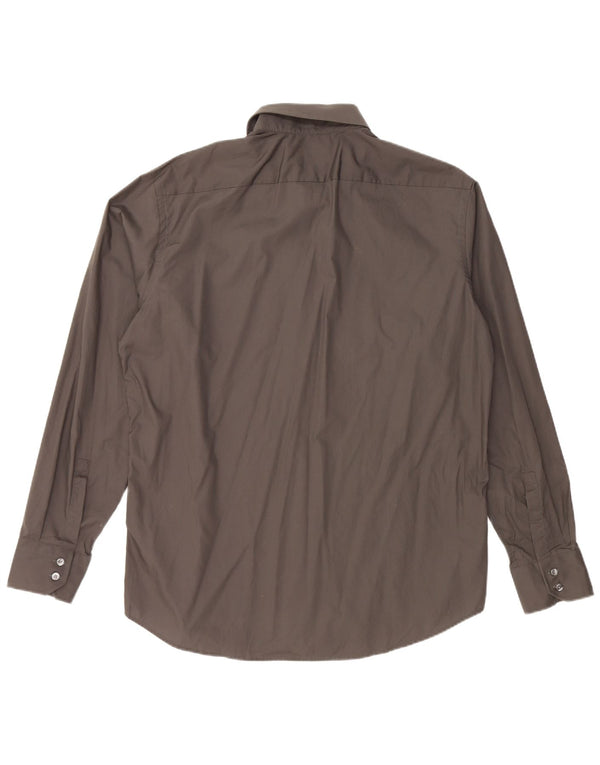 HUGO BOSS Muška košulja standardnog kroja Veličina 44 17 1/2 XL sivi pamuk