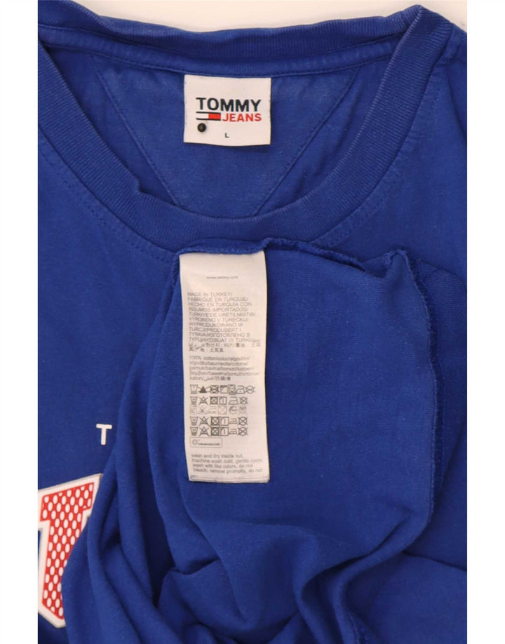 Velika plava muška majica s grafičkim motivima Tommy Hilfiger