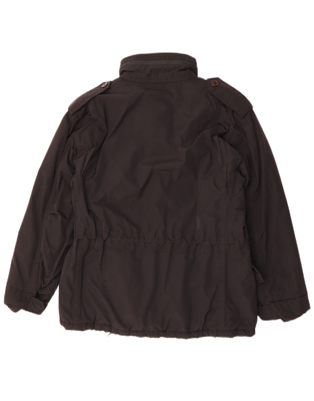 Alberto Aspesi muška vojna jakna s kapuljačom UK 36 mali crni poliester