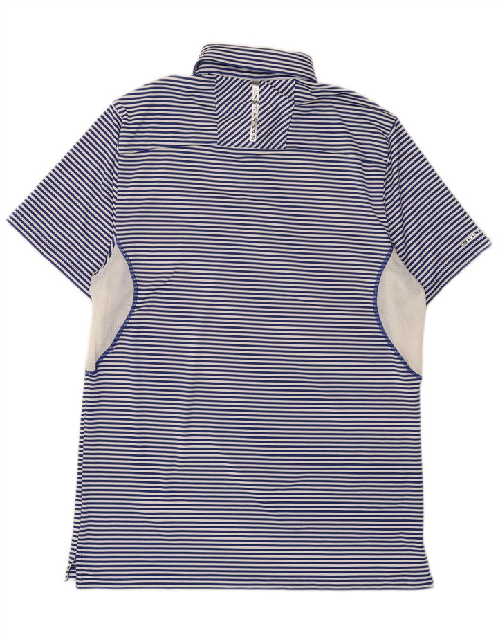 Under Armour muška polo majica Heat Gear srednje plave pruge od poliestera