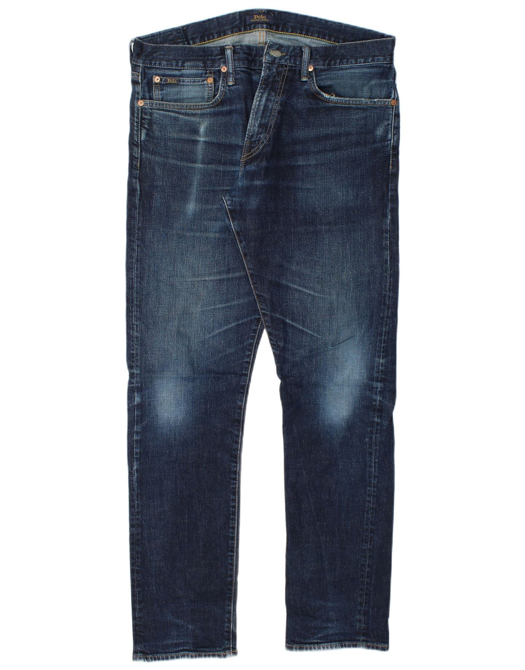 POLO RALPH LAUREN Muške uske traperice W34 L32 Plavi pamuk