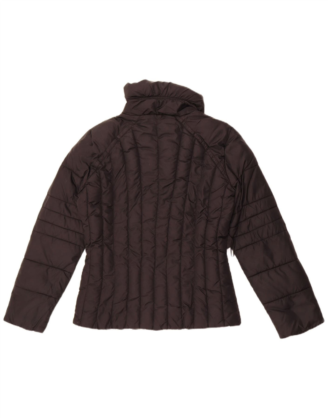 Zara ženska podstavljena jakna UK 14 Srednji crni poliester