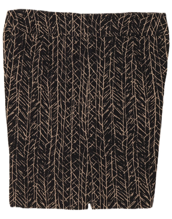 Marks & Spencer ženska pencil suknja s apstraktnim uzorkom UK 18 XL W38 crna