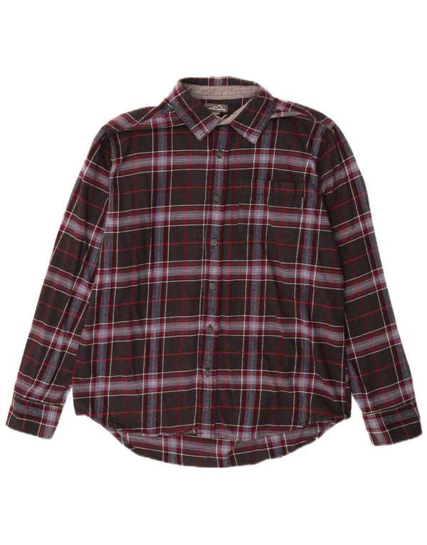 Eddie Bauer muška flanelska košulja, veliki sivi karirani pamuk