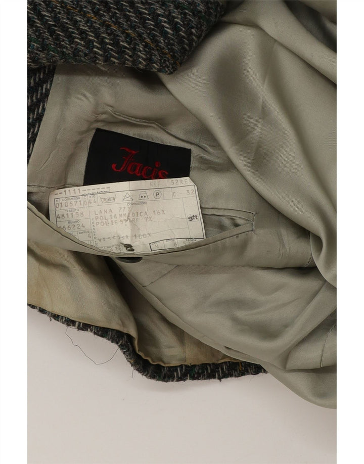 Facis muška jakna sa 2 gumba IT 52 XL siva vuna riblja kost