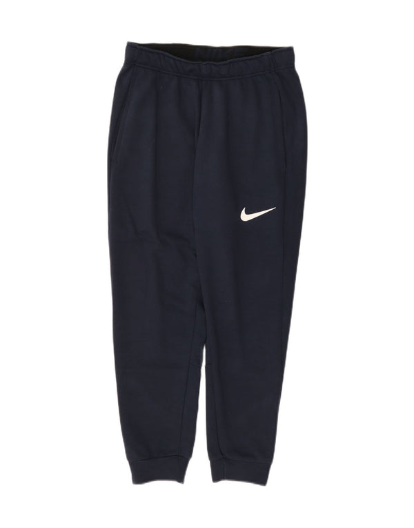 Nike Ženske Dri Fit Crop Trenirke Hlače Joggers UK 10 Male tamnoplave