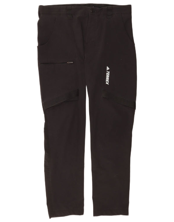 Adidas muške Terrex planinarske kargo hlače W36 L29 crni poliamid