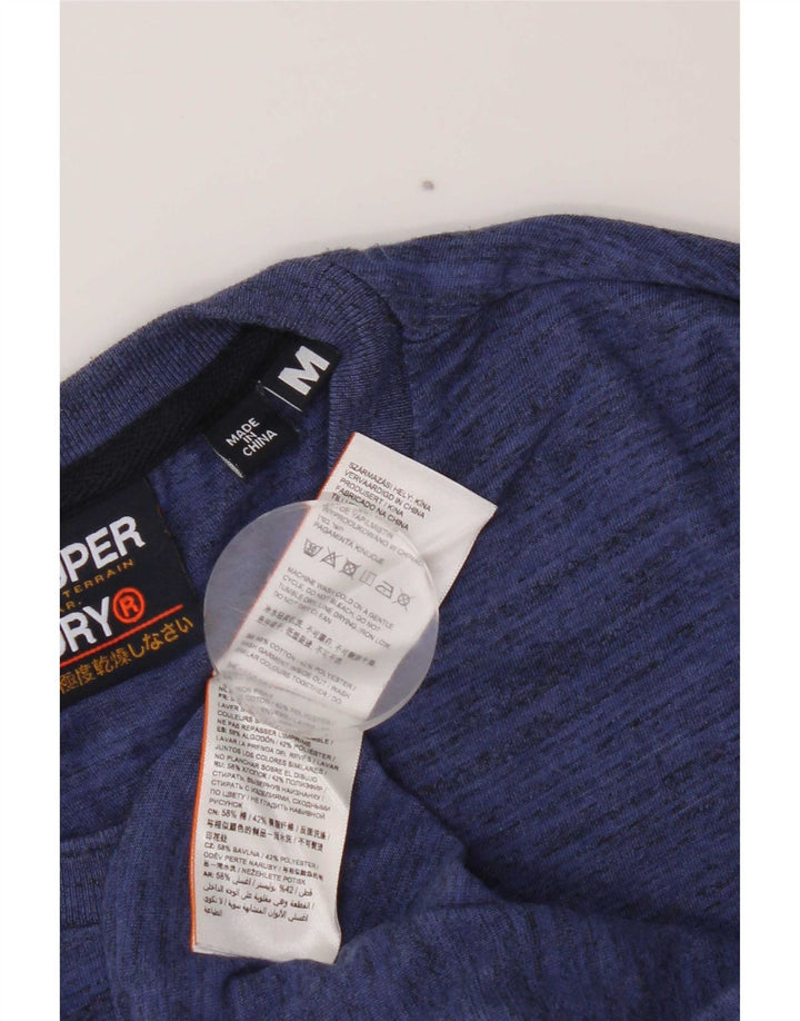 Superdry muška majica kratkih rukava Regular Graphic, srednji plavi flekasti pamuk