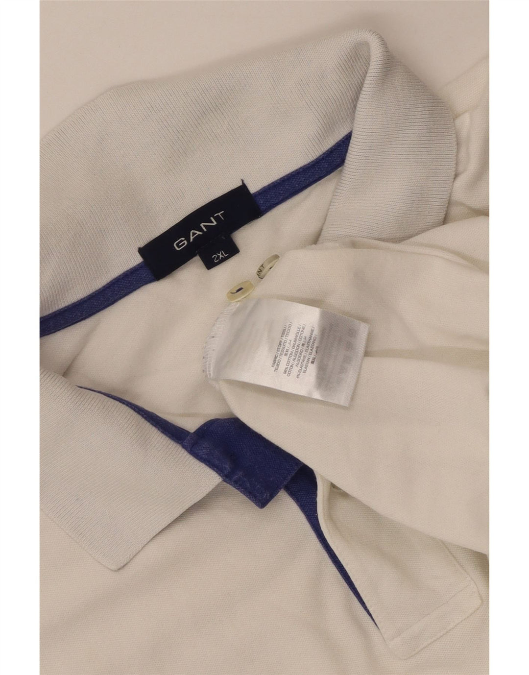 Gant muška polo majica 2XL bijela pamučna klasična
