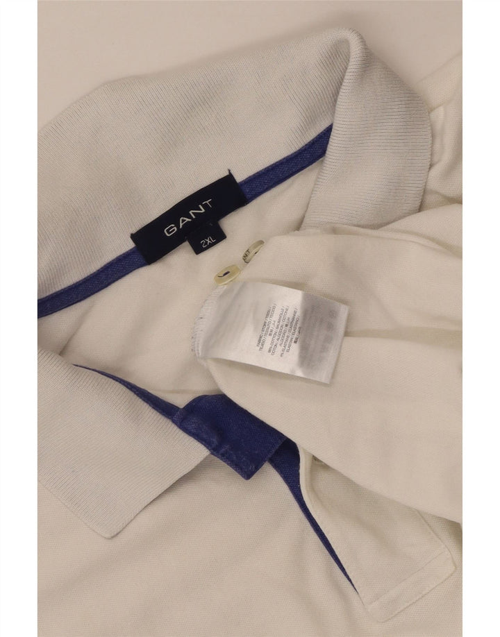 Gant muška polo majica 2XL bijela pamučna klasična