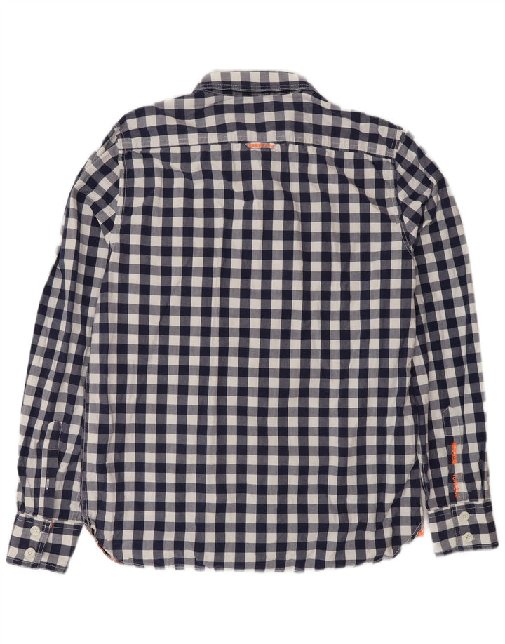 Superdry muška košulja 2XL tamnoplavi pamuk od ginghama