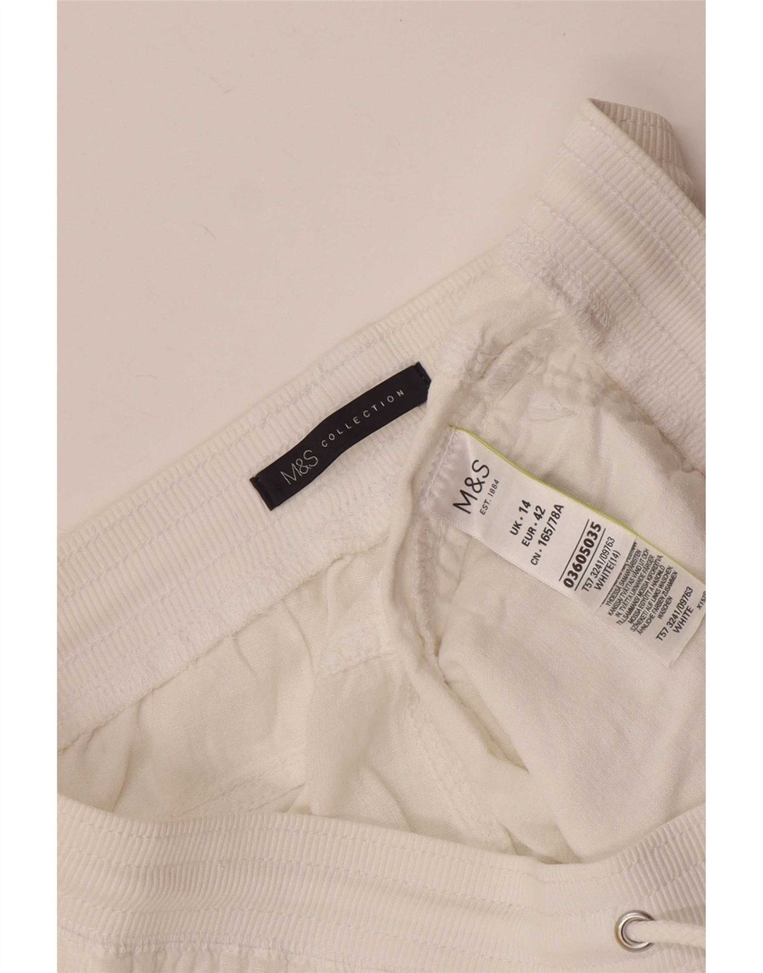 Marks & Spencer Ženske kratke hlače UK 14 Large W32 Bijelo platno