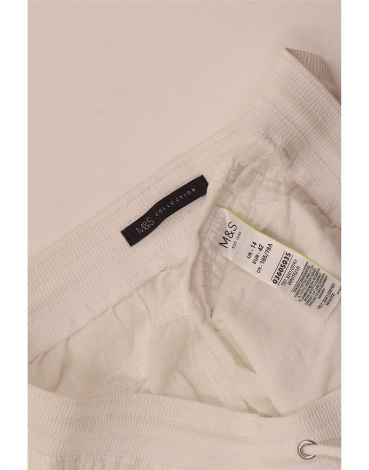 Marks & Spencer Ženske kratke hlače UK 14 Large W32 Bijelo platno