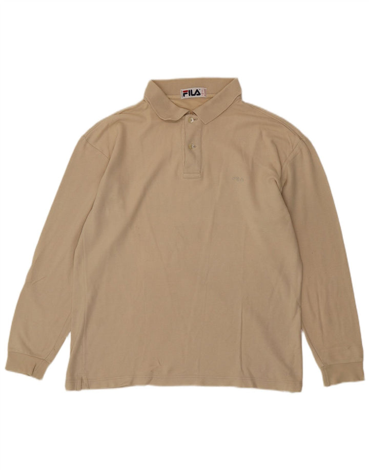 FILA muška polo majica dugih rukava IT 50 srednje bež