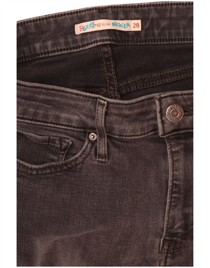 Levi's ženske 712 uske traperice W28 L30 sive