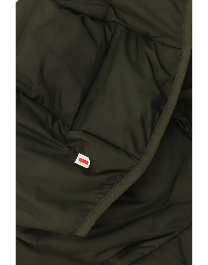 ADIDAS Mens Hooded Padded Gilet UK 40 Large Green Polyester Vintage Adidas and Second-Hand Adidas from Messina Hembry 