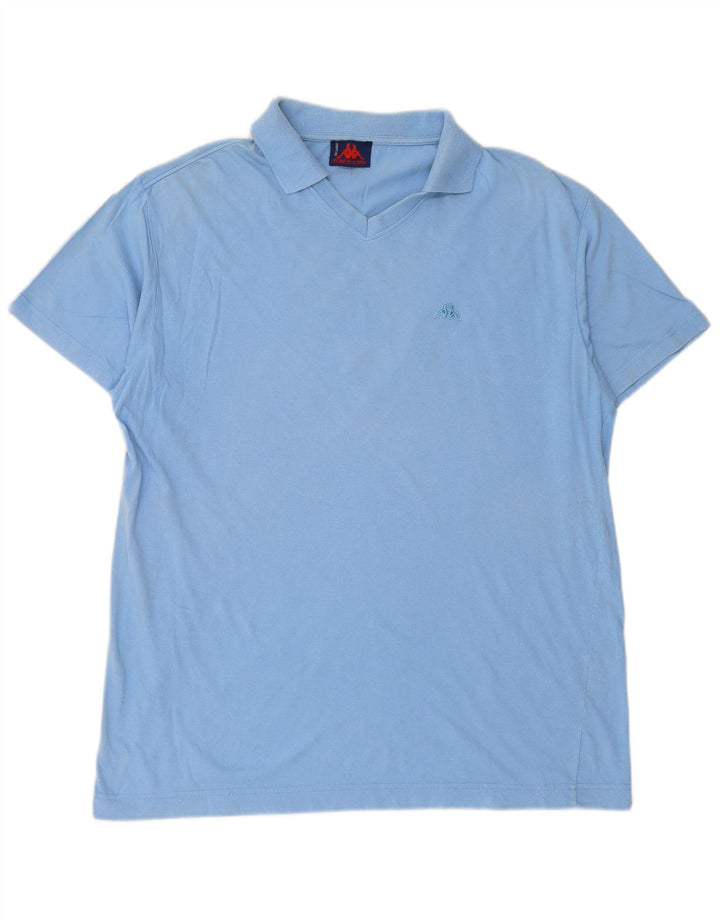 KAPPA Mens Polo Shirt XL Blue Cotton