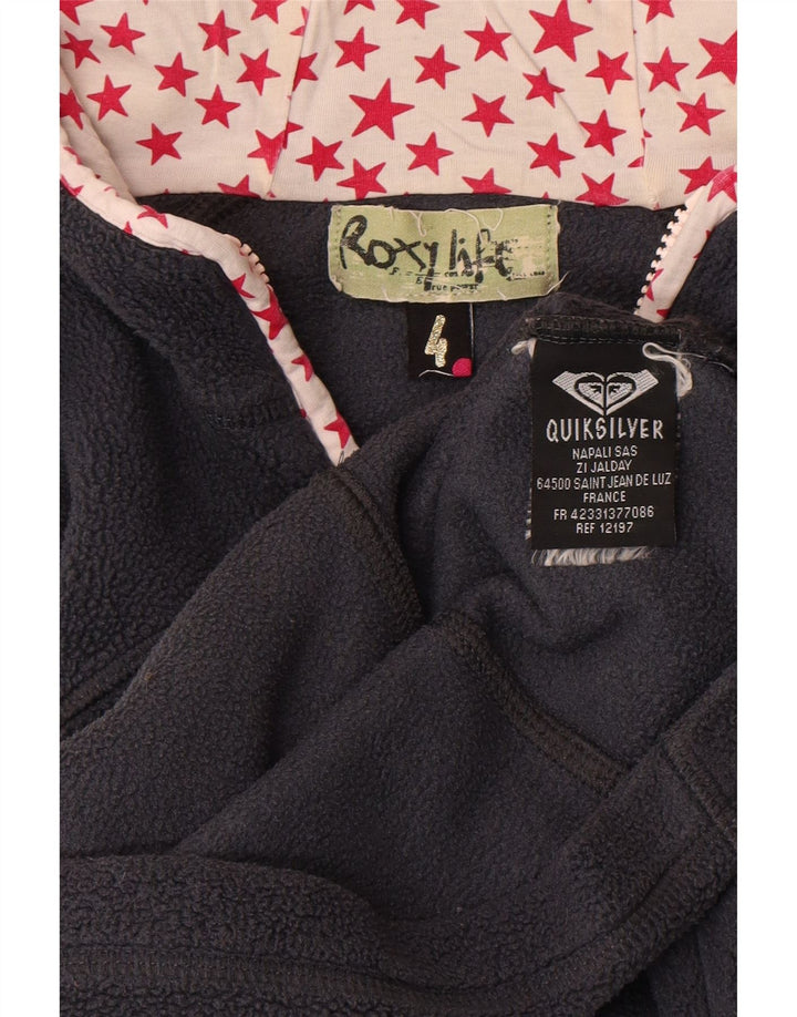 Quiksilver ženska Roxy jakna od flisa s kapuljačom US 4 Mala tamnoplava poliester
