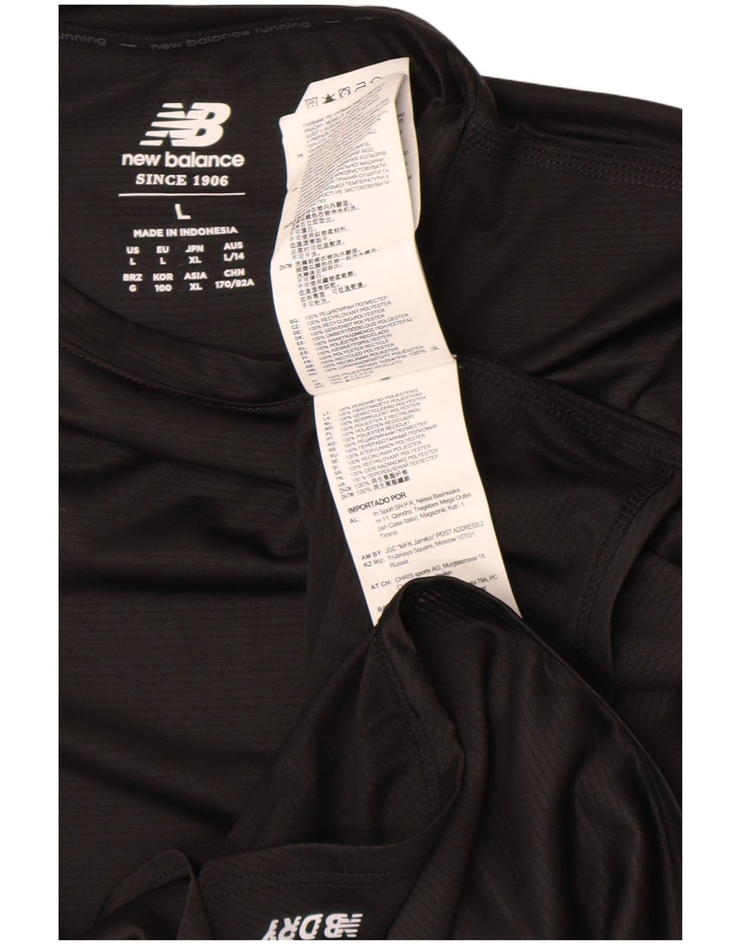New Balance ženska majica dugih rukava UK 16 veliki crni poliester