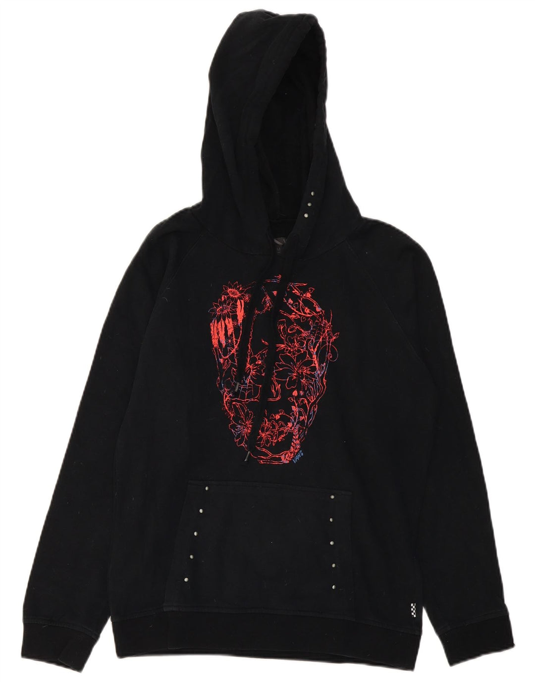 Vans Ženska majica s kapuljačom s grafičkim motivima UK 14 srednje crna