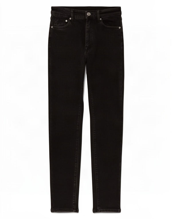 Massimo Dutti Womens Distressed Skinny Jeans EU 36 XS W26 L29 Black Cotton