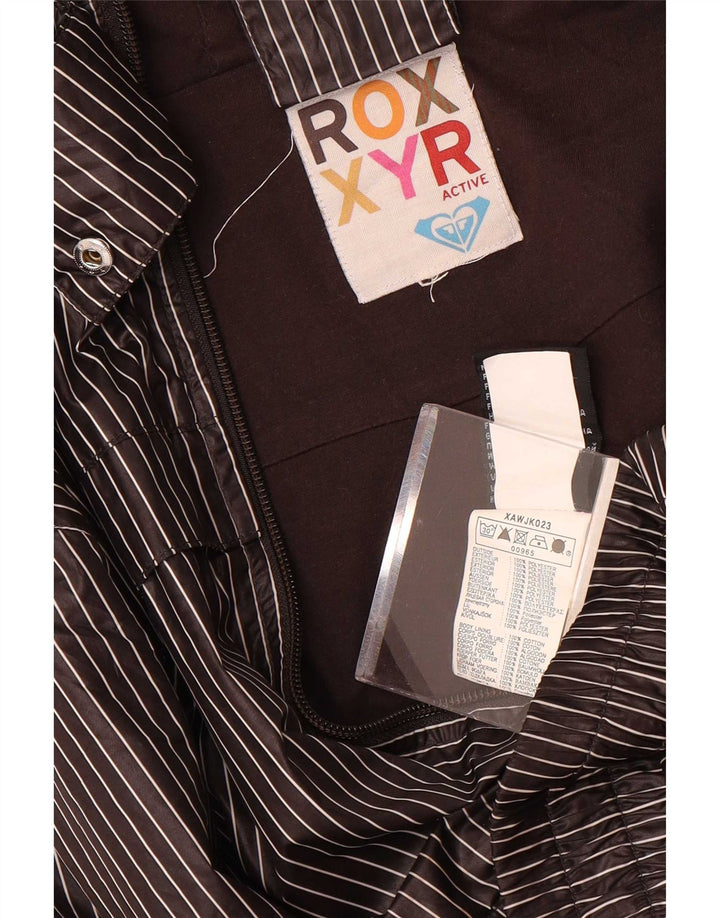 Roxy ženska gornja jakna trenirke s kapuljačom UK 18 XL poliester u sivoj prugi