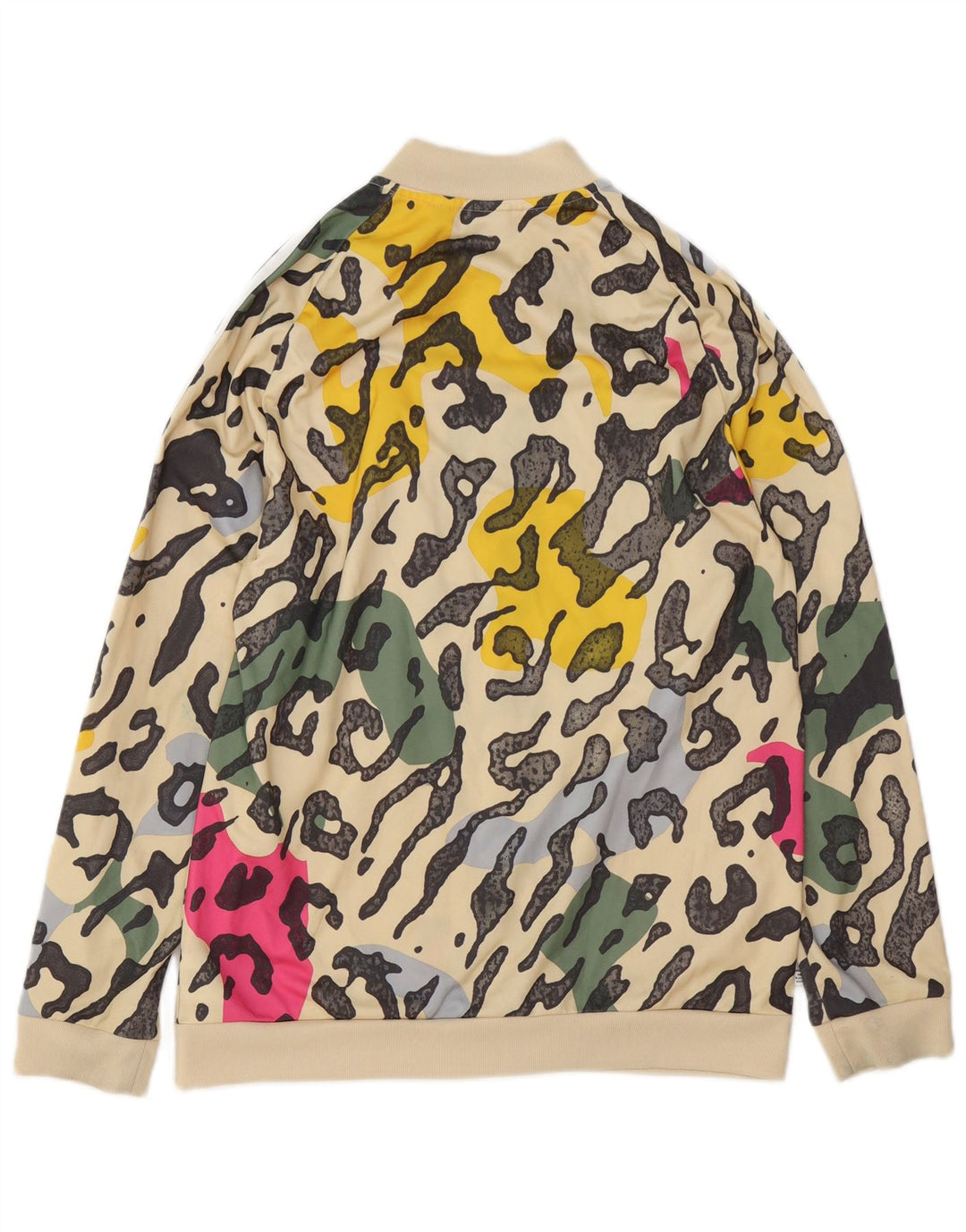 ADIDAS Gornja jakna za trenirku za djevojčice 15-16 godina, bež poliester sa životinjskim printom