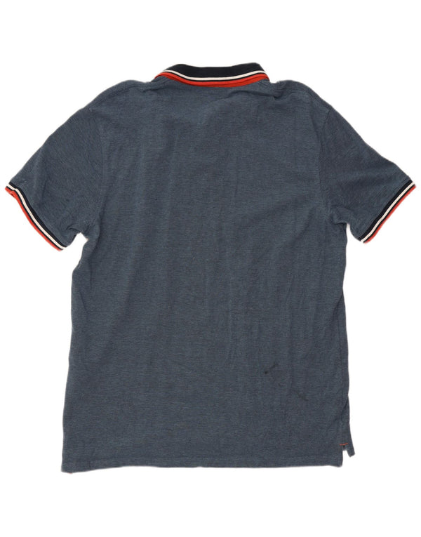 Jack & Jones muška polo majica 2XL plavi flekasti pamuk