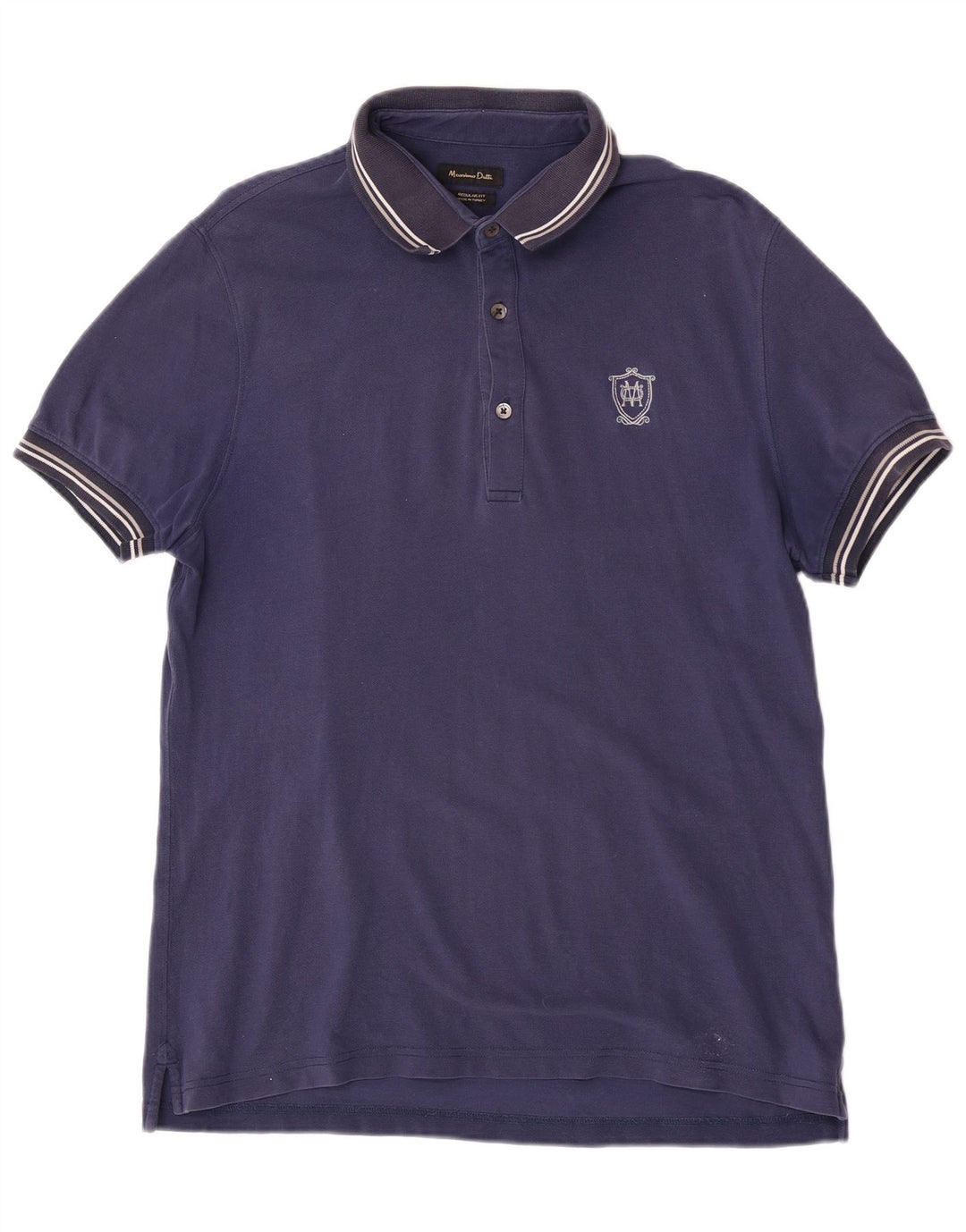 Velika muška polo majica kratkih rukava Massimo Dutti, tamnoplava