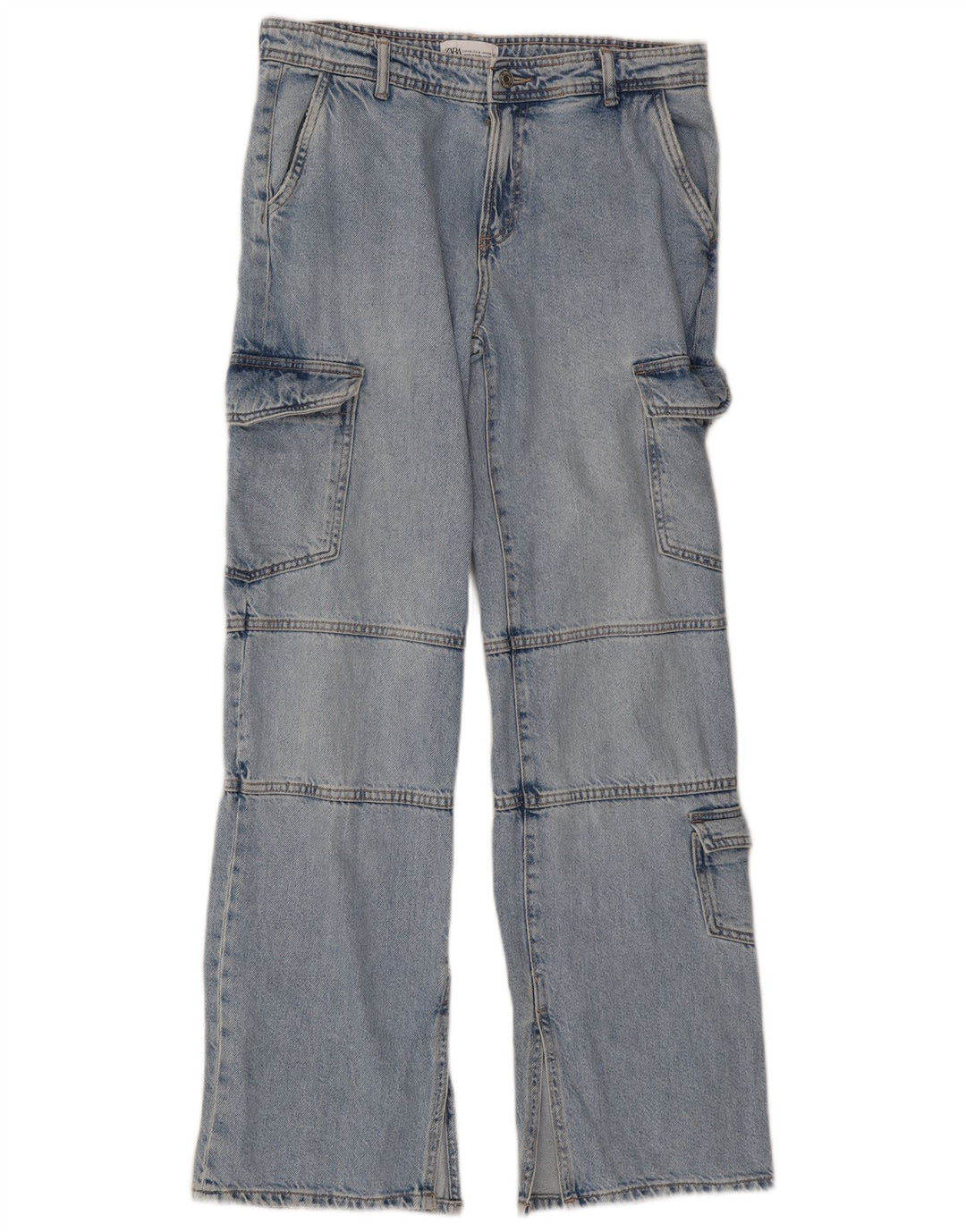 Zara ženske Cargo ravne traperice EU 38 male W32 L32 plave
