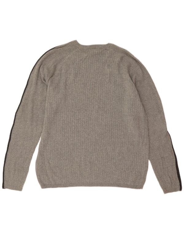 Calvin Klein Jeans muški džemper s okruglim izrezom 2XL siva boja