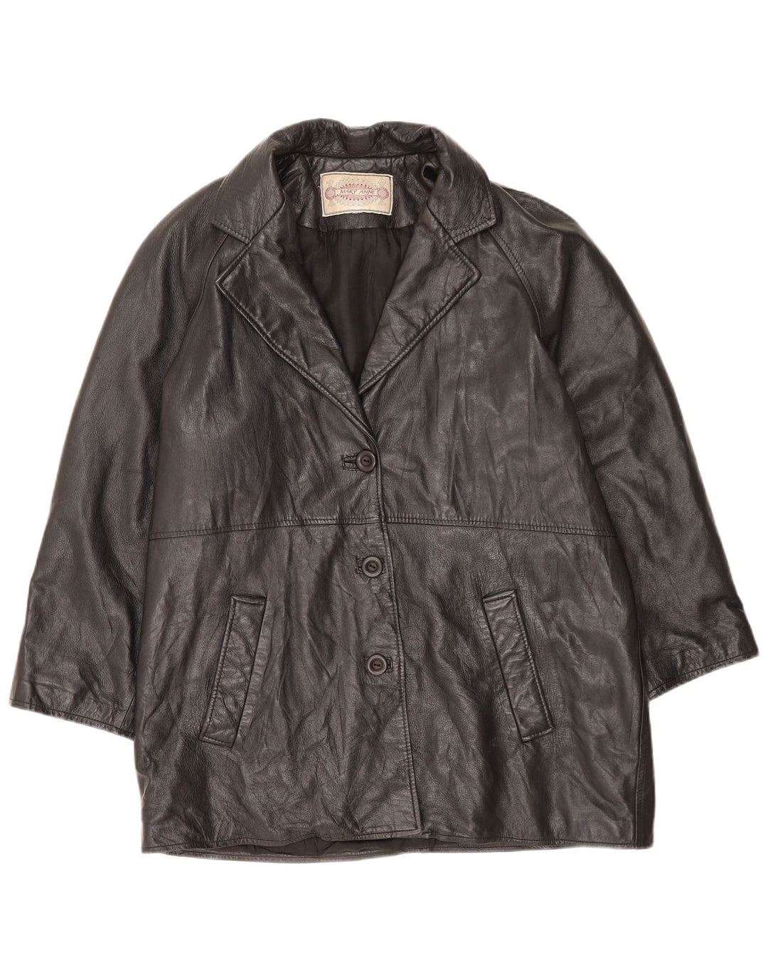 Mary Anne ženska kožna jakna UK 18 XL crna