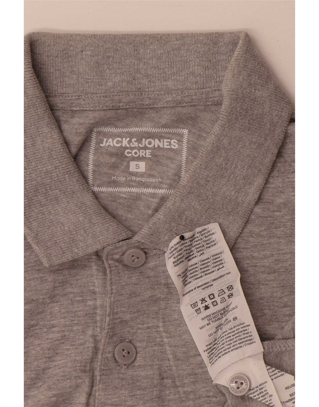 Jack & Jones muška polo majica mala siva pamuk