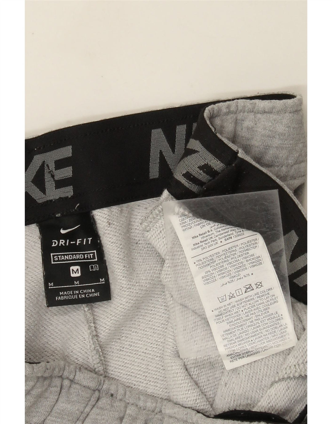 Nike Dri Fit Trenirka Hlače Joggers srednje sive fleke
