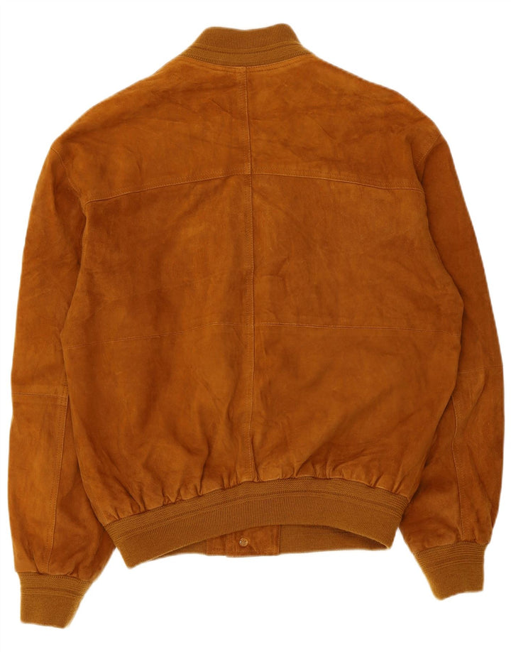 Vintage muška bomber jakna od brušene kože IT 48 srednje bež kože