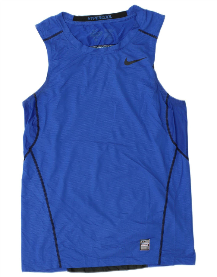 Nike muška majica s grafičkim motivima, poliester srednje plave boje