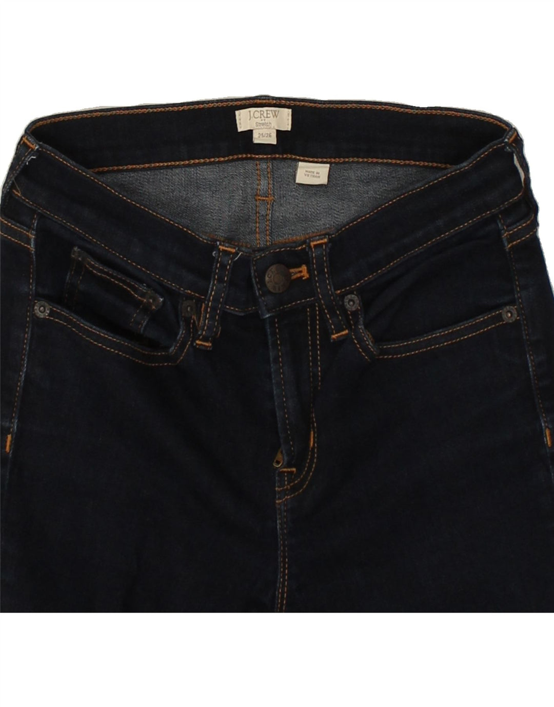 J. CREW Womens Skinny Jeans W25 L26  Navy Blue Cotton | Vintage J. Crew | Thrift | Second-Hand J. Crew | Used Clothing | Messina Hembry 
