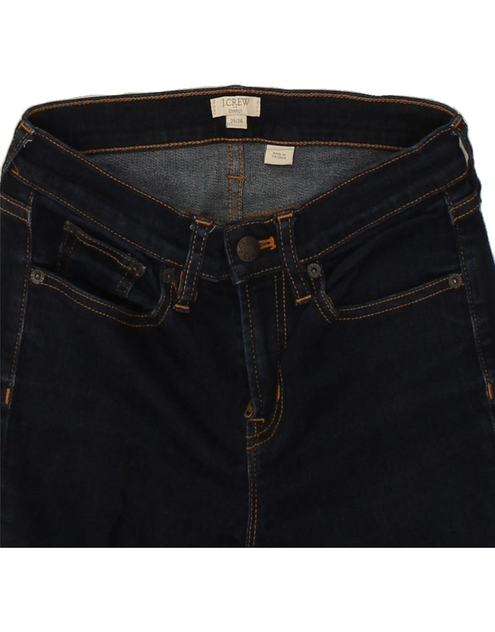 J. CREW Womens Skinny Jeans W25 L26  Navy Blue Cotton | Vintage J. Crew | Thrift | Second-Hand J. Crew | Used Clothing | Messina Hembry 