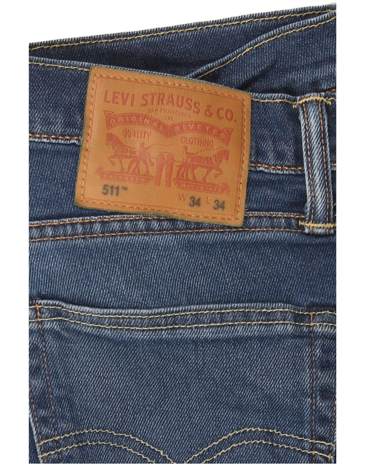 Levi's muške 511 uske traperice W34 L34 plavi pamuk