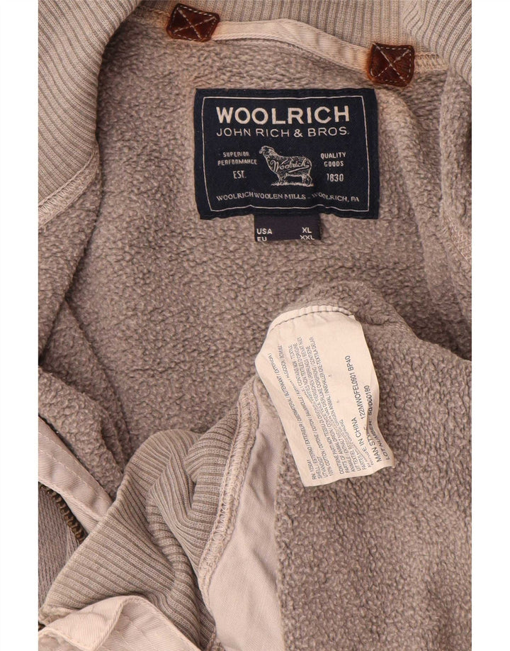 Woolrich muška trenirka gornja jakna 2XL sivi pamuk