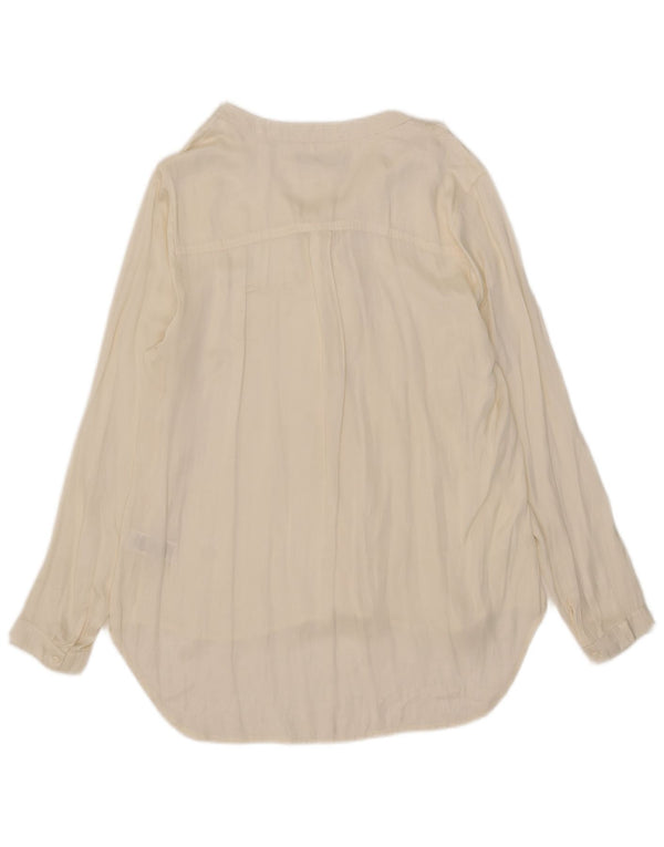 Marks & Spencer Ženski gornji dio bluze dugih rukava s volanima UK 18 XL Bež