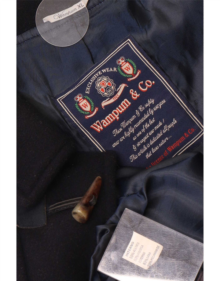 Wampum muški duffle kaput UK 42 XL tamnoplava vuna