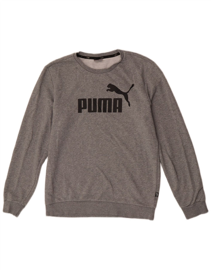 Puma muška majica s grafičkim motivima, veliki sivi pamuk