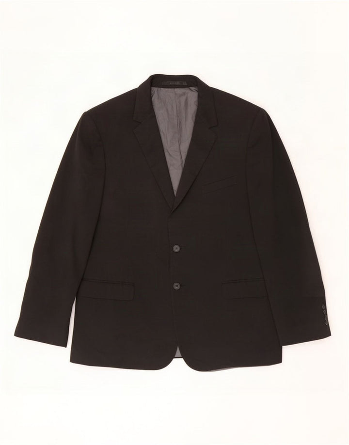 Marks & Spencer muška jakna sa 2 gumba UK 44 XL crni poliester