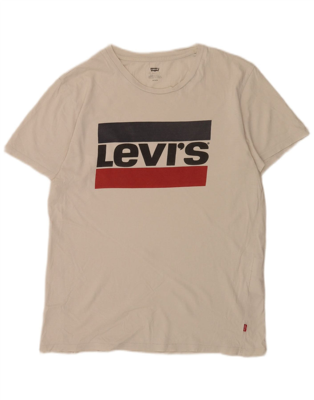 Levi's muška majica kratkih rukava s grafičkim motivima srednje bijele boje, pamuk